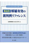 事由別 解雇有効の裁判例リファレンス